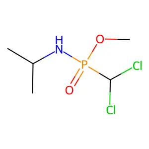 Phosphonamidic acid, P-(dichloromethyl)-N-(1-methylethyl)-, methyl ester structure