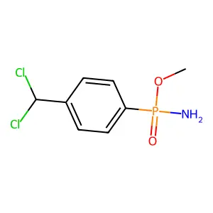 Phosphonamidic acid, P-(dichloromethyl)-N-phenyl-, methyl ester structure