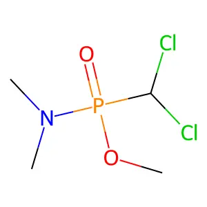 Phosphonamidic acid, P-(dichloromethyl)-N,N-dimethyl-, methyl ester structure