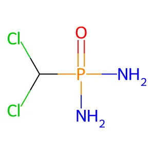 Phosphonic diamide, P-(dichloromethyl)- structure