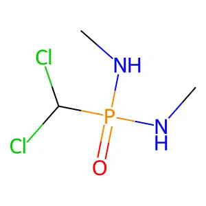 Phosphonic diamide, P-(dichloromethyl)-N,N'-dimethyl- structure