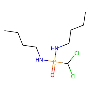 Phosphonic diamide, N,N'-dibutyl-P-(dichloromethyl)- structure