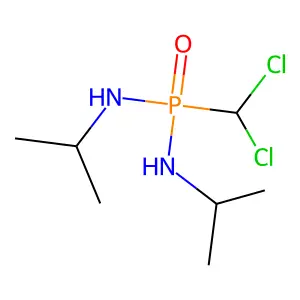 Phosphonic diamide, P-(dichloromethyl)-N,N'-bis(1-methylethyl)- structure