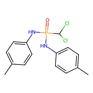 Phosphonic diamide, P-(dichloromethyl)-N,N'-bis(4-methylphenyl)- structure