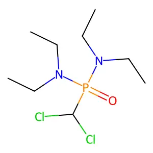 Phosphonic diamide, P-(dichloromethyl)-N,N,N',N'-tetraethyl- structure