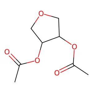 Oxolane-3,4-diyl diacetate structure