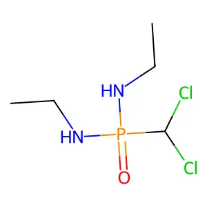 Phosphonic diamide, P-(dichloromethyl)-N,N'-diethyl- structure