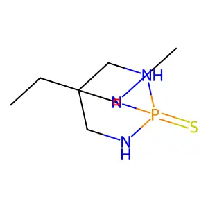 2,6,7-Triaza-1-phosphabicyclo(2.2.2)octane, 4-ethyl-2-methyl-, 1-sulfide structure