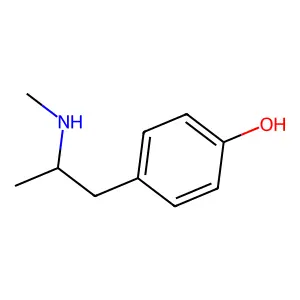 4-[(2S)-2-(methylamino)propyl]phenol structure