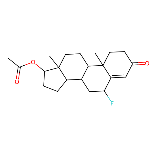 6-Fluoro-3-oxoandrost-4-en-17-yl acetate structure