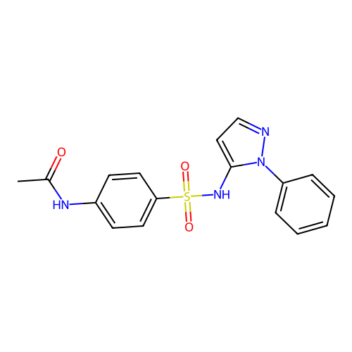 N4-Acetylsulfaphenazole structure