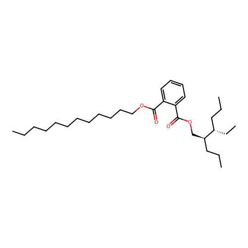 1-O-dodecyl 2-O-[(2R,3S)-3-ethyl-2-propylhexyl] benzene-1,2-dicarboxylate structure