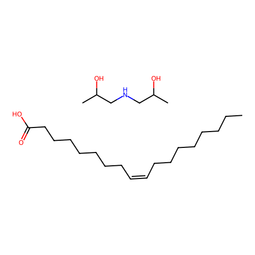 9-Octadecenoic acid (9Z)-, compd. with 1,1'-iminobis(2-propanol) (1:1) structure