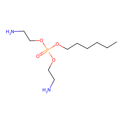 Bis(2-aminoethyl) hexyl phosphate structure