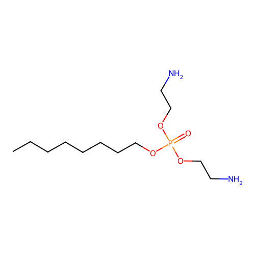 Bis(2-aminoethyl) octyl phosphate structure