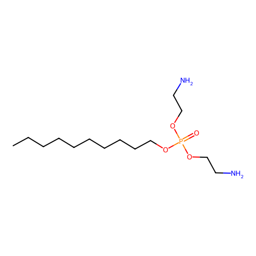 Bis(2-aminoethyl) decyl phosphate structure