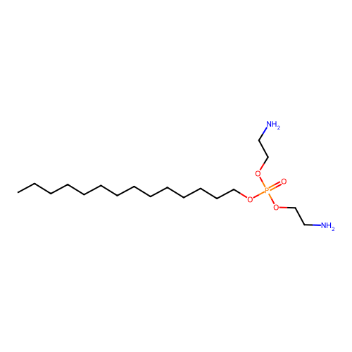 Bis(2-aminoethyl) tetradecyl phosphate structure