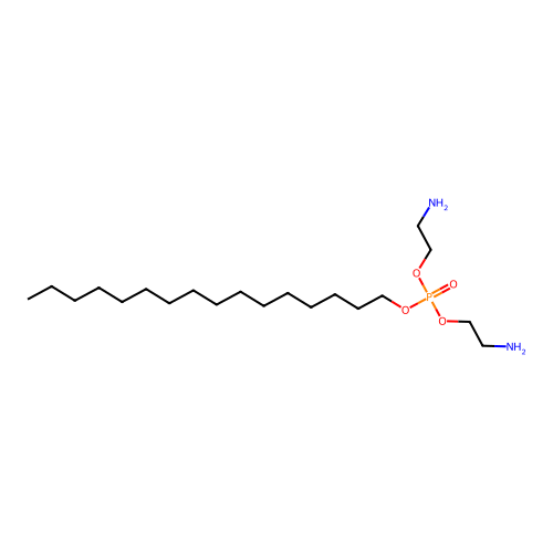 Bis(2-aminoethyl) hexadecyl phosphate structure