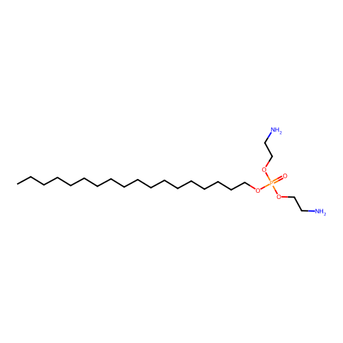 Bis(2-aminoethyl) octadecyl phosphate structure