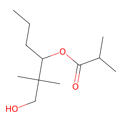1-(2-Hydroxy-1,1-dimethylethyl)butyl isobutyrate structure