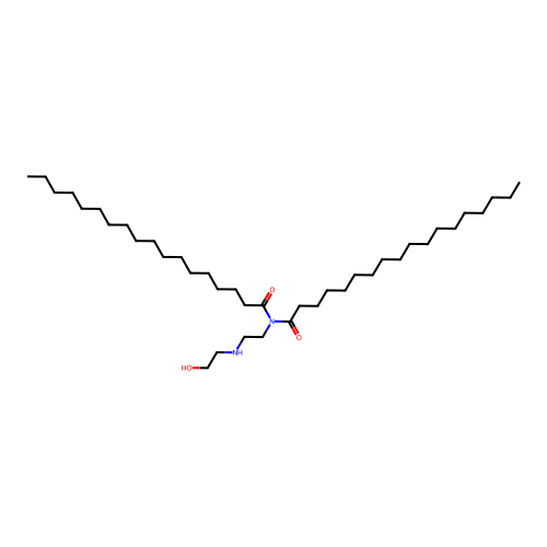 N-(2-((2-Hydroxyethyl)amino)ethyl)-N-stearoylstearamide structure