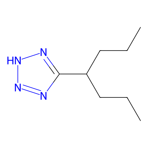 5H-Tetrazole, 5-(1-propylbutyl)- structure
