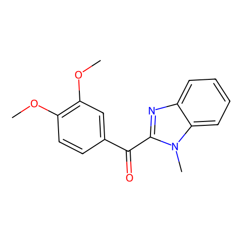 (3,4-Dimethoxyphenyl)-(1-methylbenzimidazol-2-yl)methanone structure