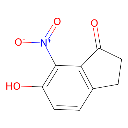 6-Hydroxy-7-nitro-1-indanone structure