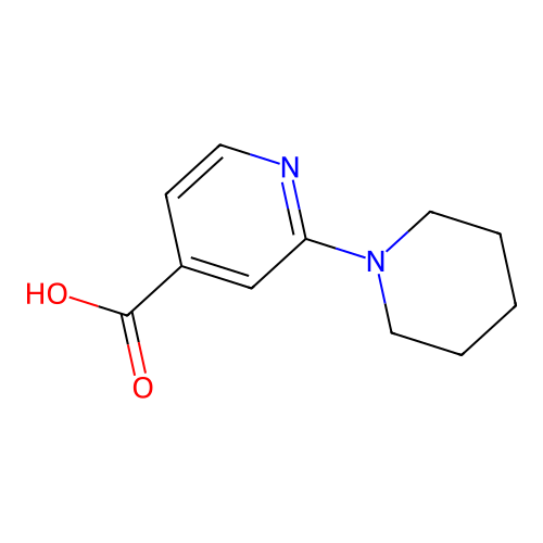 2-Piperidinoisonicotinic acid structure