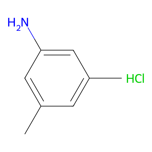 Benzenamine, 3,5-dimethyl-, hydrochloride structure