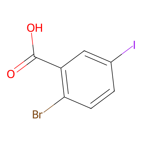 2-Bromo-5-iodobenzoic acid structure