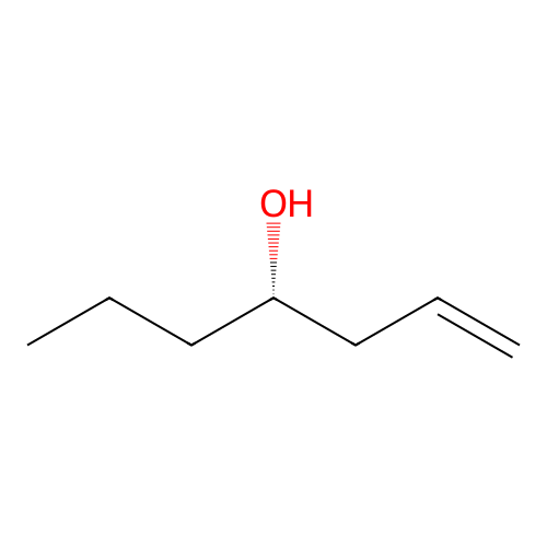 (4S)-hept-1-en-4-ol structure