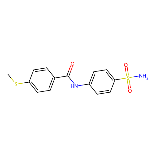 4-(methylthio)-N-(4-sulfamoylphenyl)benzamide structure