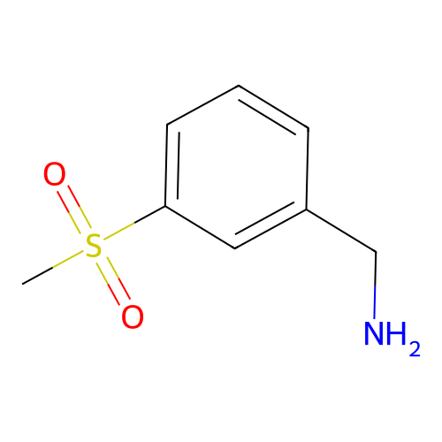 (3-(Methylsulfonyl)phenyl)methanamine structure