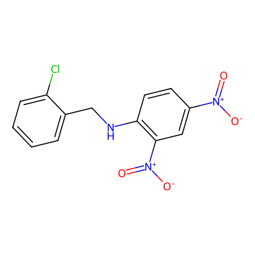 N-(2-chlorobenzyl)-2,4-dinitroaniline structure
