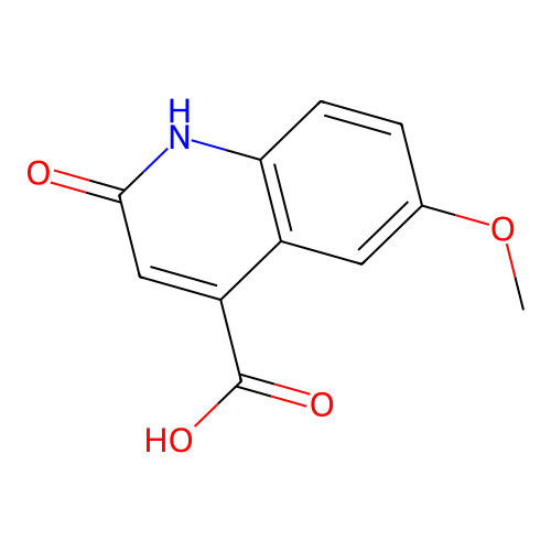 2-Hydroxy-6-methoxy-quinoline-4-carboxylic acid structure