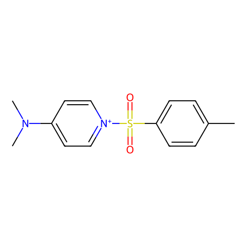 N,N-dimethyl-1-(4-methylphenyl)sulfonylpyridin-1-ium-4-amine structure