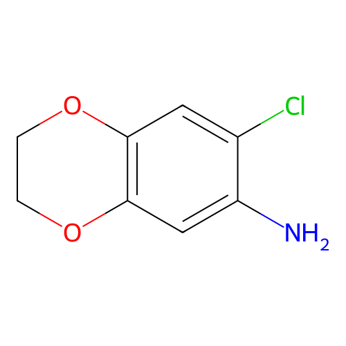 7-Chloro-2,3-dihydro-1,4-benzodioxin-6-amine structure