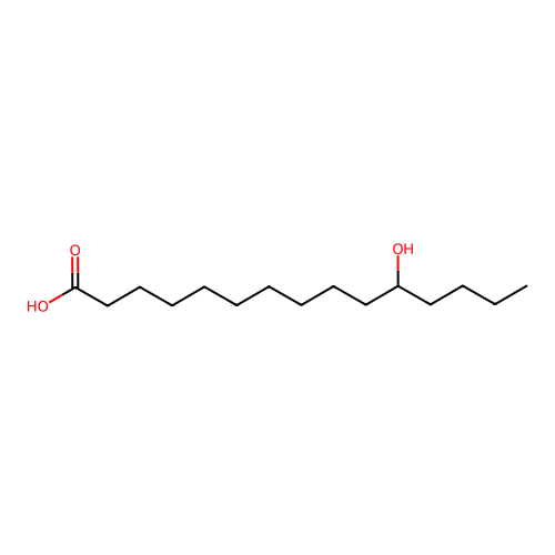 11-Hydroxypentadecanoic acid structure