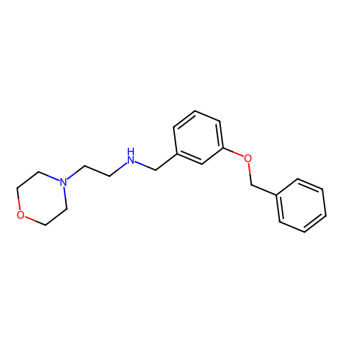 N-[3-(benzyloxy)benzyl]-2-(morpholin-4-yl)ethanamine structure