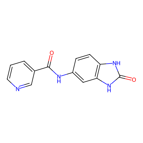 N-(2-oxo-1,3-dihydrobenzimidazol-5-yl)pyridine-3-carboxamide structure