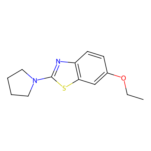 6-Ethoxy-2-(pyrrolidin-1-yl)benzo[d]thiazole structure