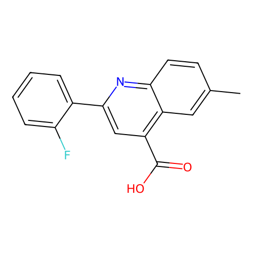 2-(2-Fluorophenyl)-6-methylquinoline-4-carboxylic acid structure