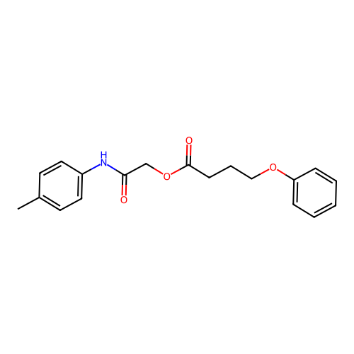 2-[(4-Methylphenyl)amino]-2-oxoethyl 4-phenoxybutanoate structure