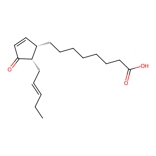 8-[(3S,4S)-4|A-[(Z)-2-Pentenyl]-5-oxo-1-cyclopentene-3|A-yl]octanoic acid structure