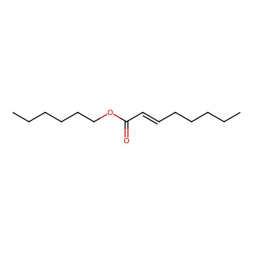 Hexyl (E)-oct-2-enoate structure