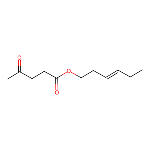 (Z)-3-hexen-1-yl levulinate structure