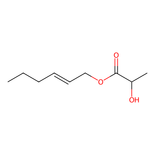 trans-2-Hexenyl lactate structure