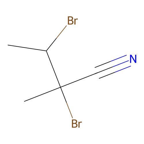 2,3-Dibromo-2-methylbutyronitrile structure