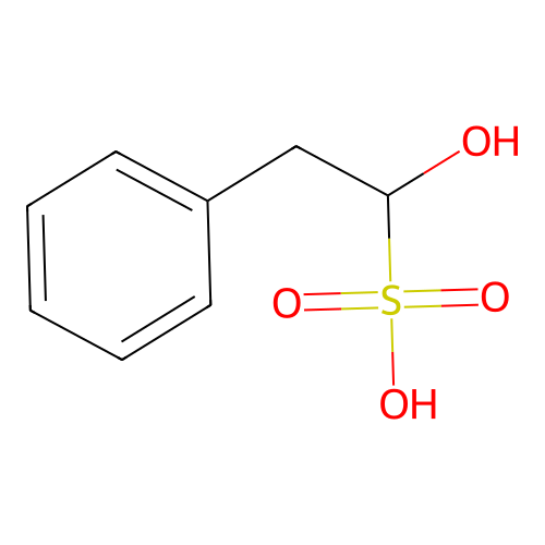 1-Hydroxy-2-phenylethanesulfonic acid structure